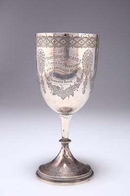 Lot 306 - A VICTORIAN SILVER GOBLET