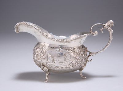 Lot 68 - A GERMAN SILVER SAUCEBOAT