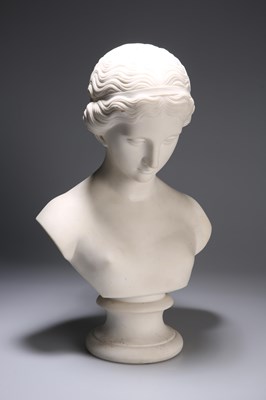 Lot 566 - A ROBINSON & LEADBEATER PARIAN BUST OF PSYCHE