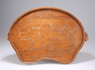 Lot 1470 - ROBERT THOMPSON OF KILBURN, A MOUSEMAN OAK TEA TRAY