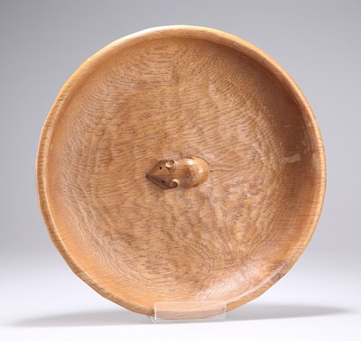 Lot 1458 - ROBERT THOMPSON OF KILBURN, A MOUSEMAN OAK FRUIT BOWL