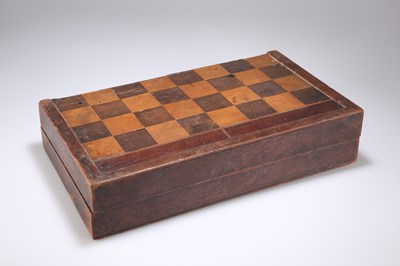 Lot 1440 - A VICTORIAN GAMING BOARD