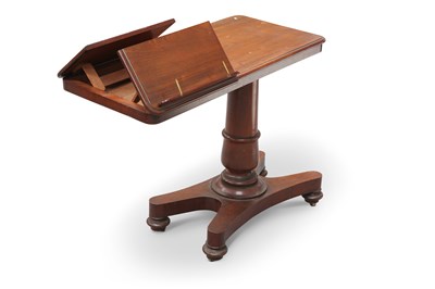 Lot 750 - A VICTORIAN MAHOGANY READING TABLE