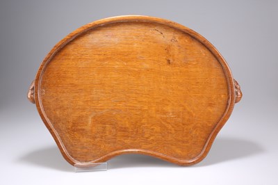 Lot 1460 - ROBERT THOMPSON OF KILBURN, A MOUSEMAN OAK TEA TRAY