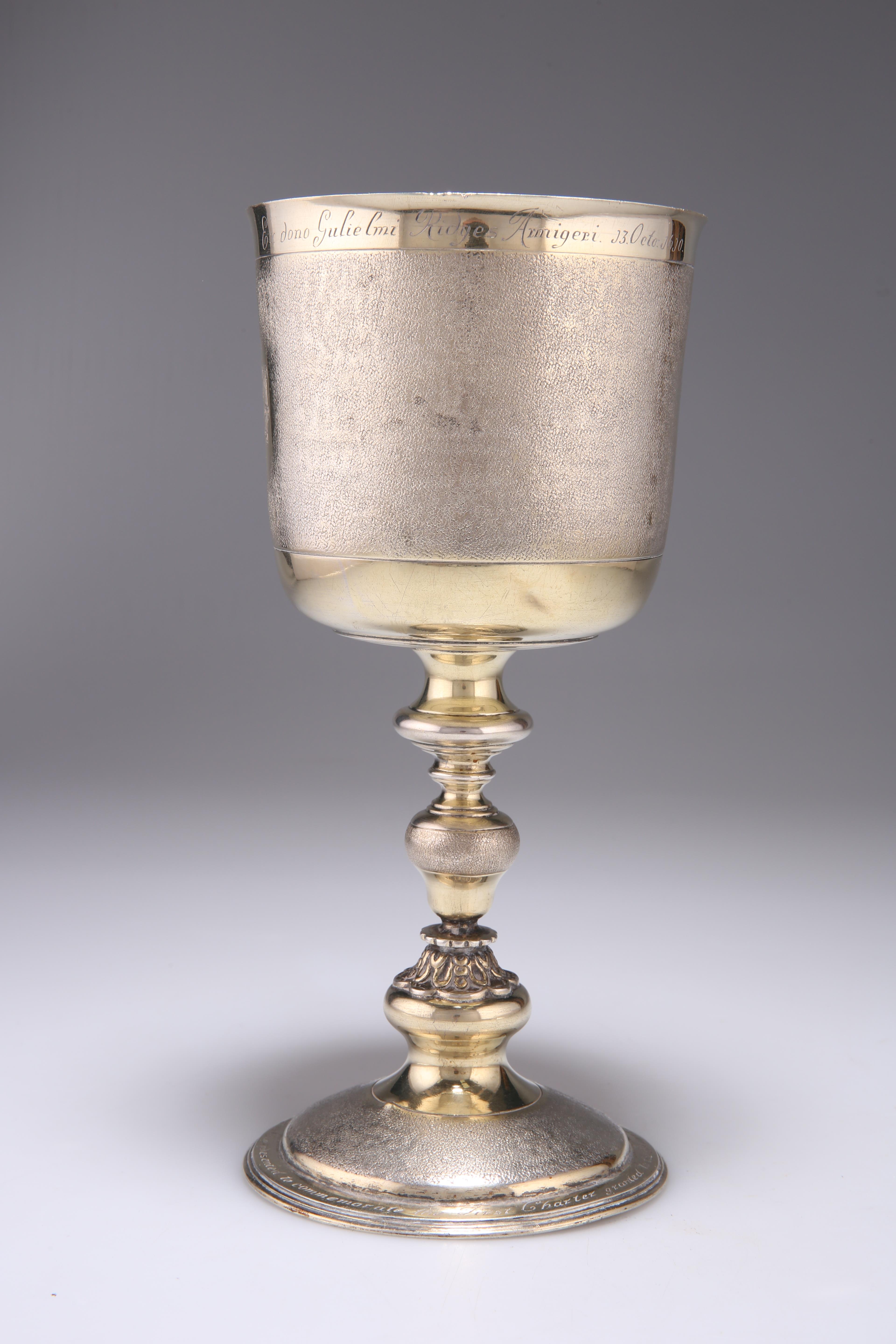 Lot 160 - A GEORGE V SILVER-GILT REPLICA OF THE RIDGES