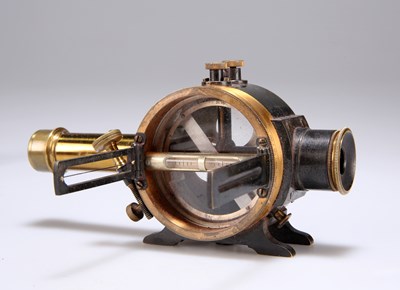 Lot 996 - A COMPASS CLINOMETER BY CASELLA, CIRCA 1890