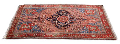 Lot 990 - A HAMADAN RUG