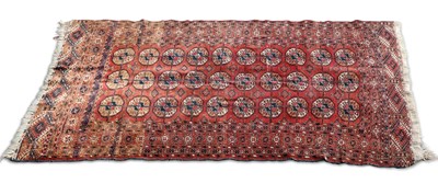 Lot 987 - A TURKOMAN RUG